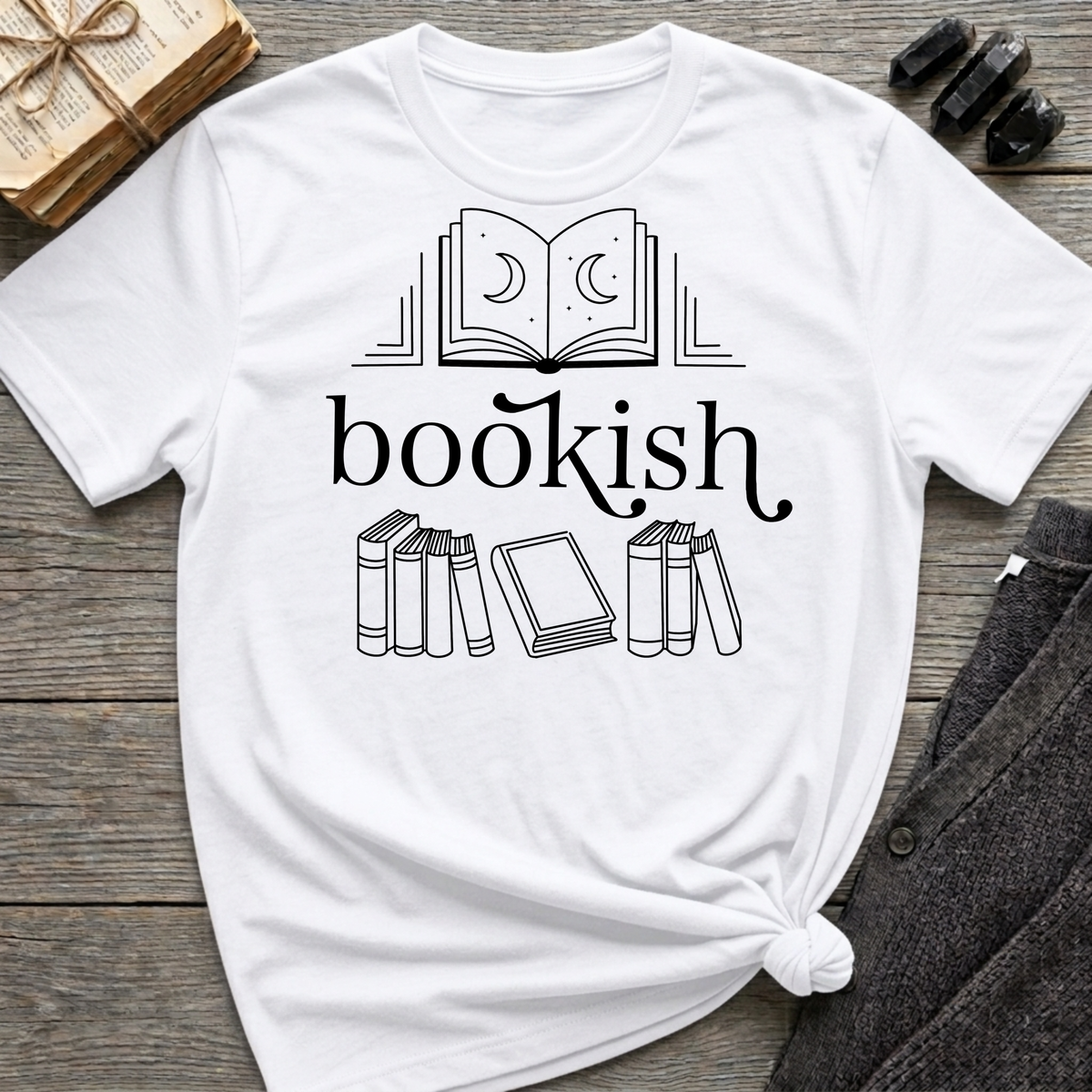 bookish - Typography T-Shirt