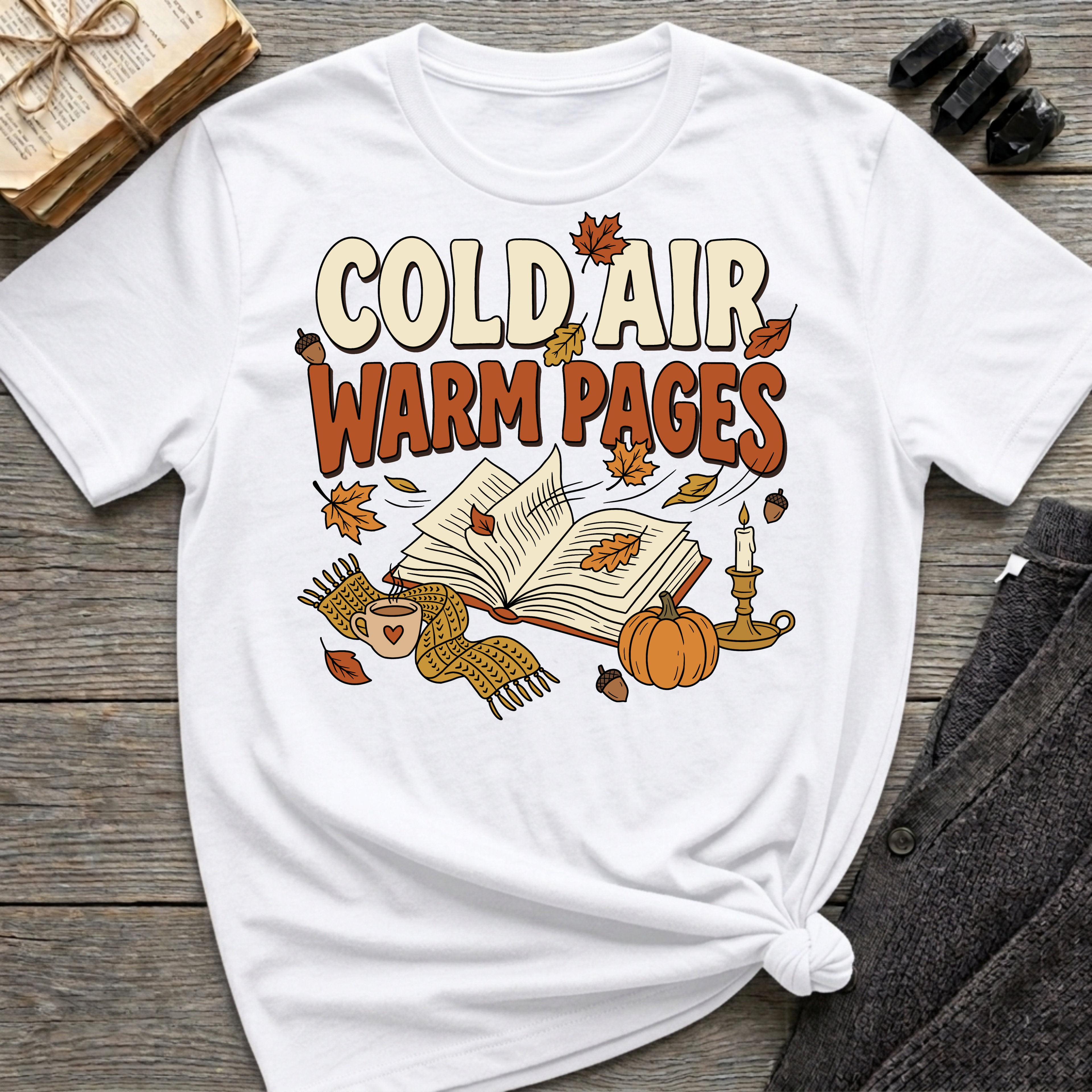 Cold Air, Warm Pages - Graphic T-Shirt
