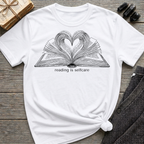 reading is my selfcare - Heart Book T-Shirt