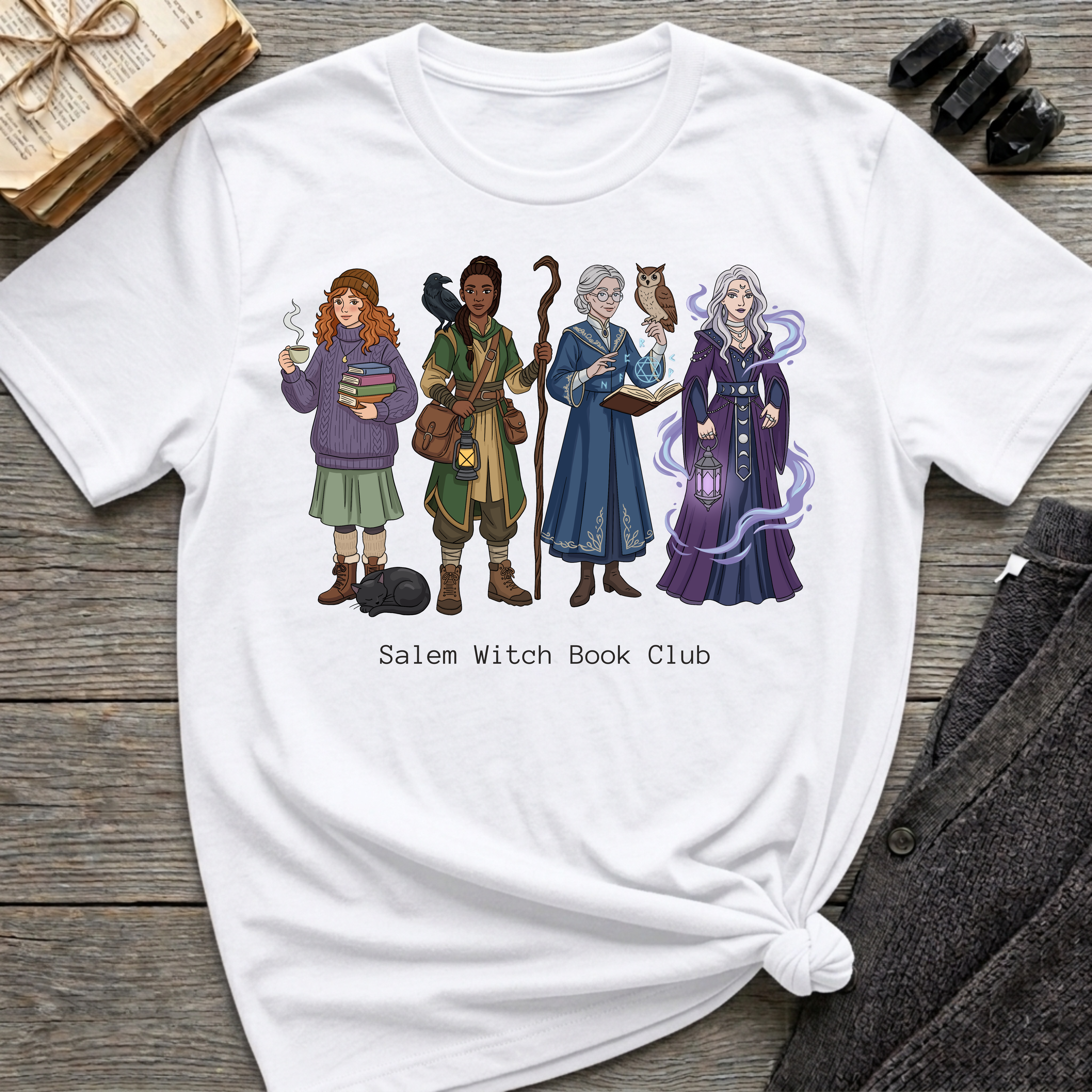 Salem Witch Book Club - Witches (5-8) Graphic T-Shirt