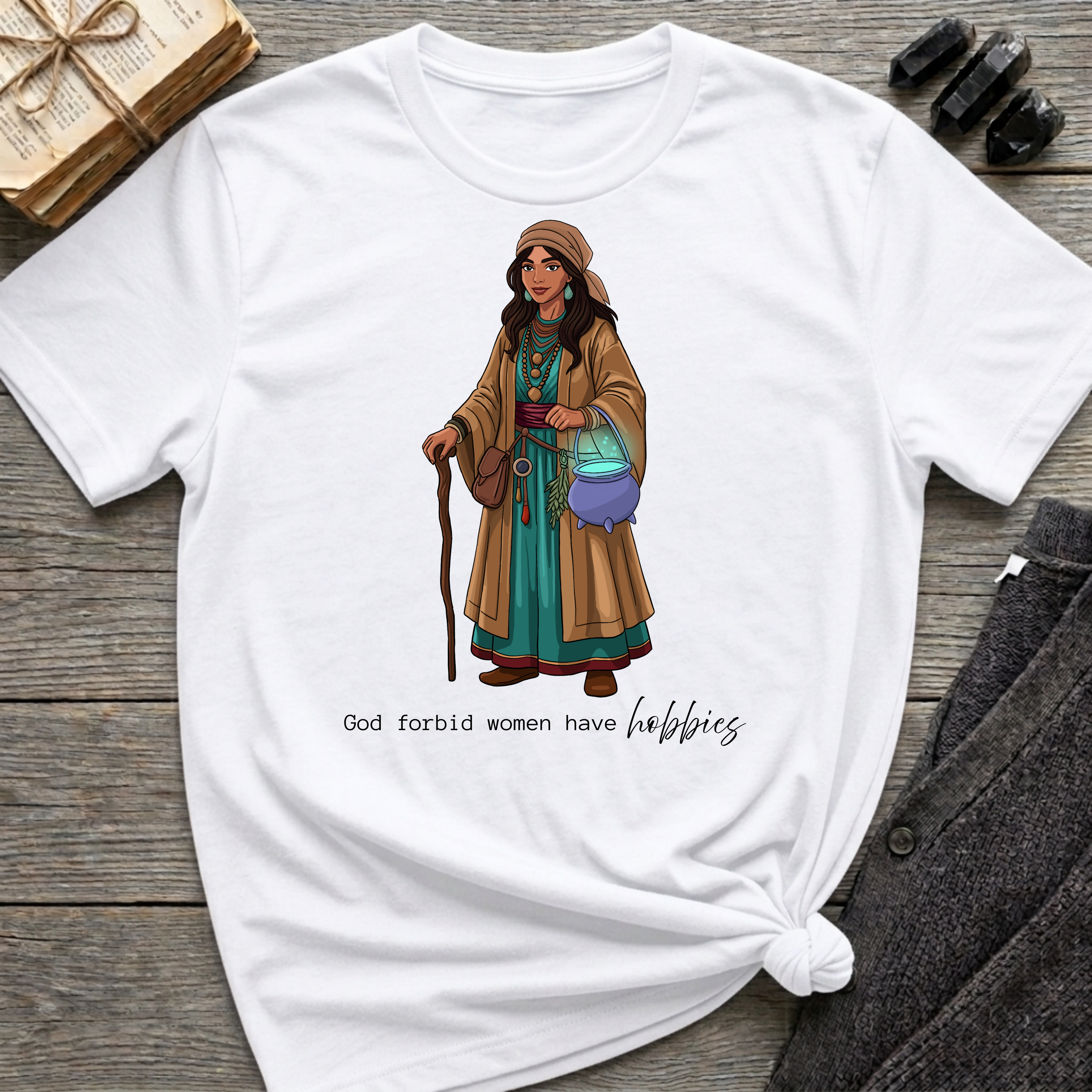 God forbid women have hobbies - Witch (Style 4) Graphic T-Shirt