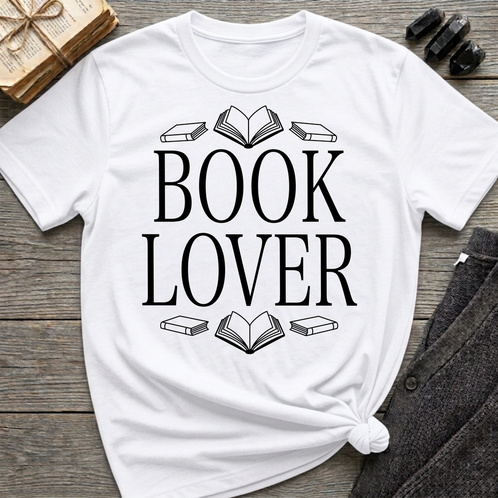 Book Lover - Typography T-Shirt