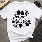 Fiction Addiction - Typography T-Shirt